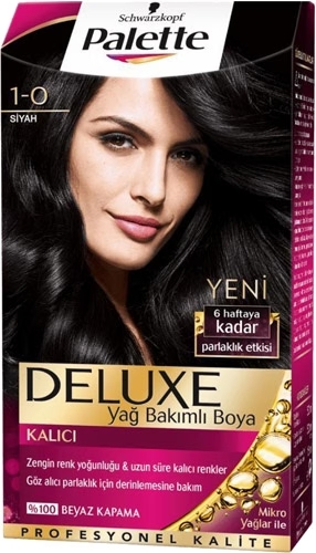 Palette Saç Boyası Deluxe Siyah 1-0