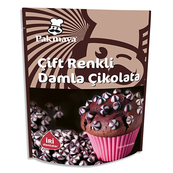 Pakmaya Damla Çikolata Çift Renkli 70 Gr